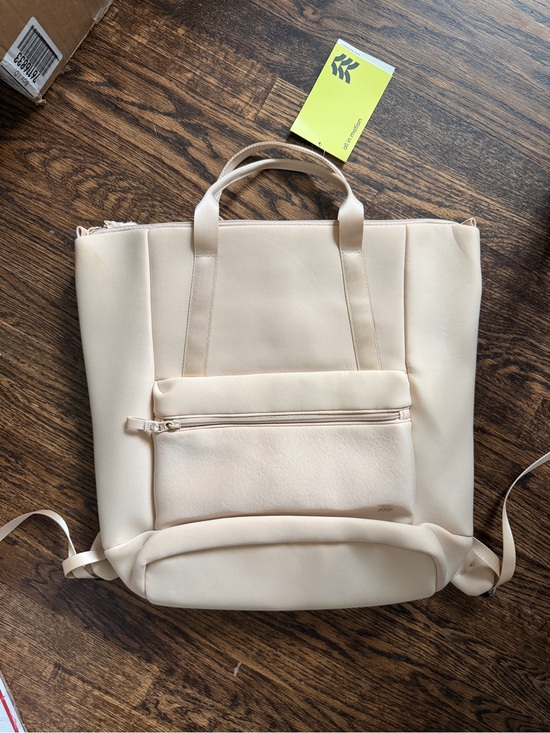 all in motion Handbags - all in motion Cream Convertible Tote Backpack